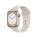 MNUX3LL/A Apple Watch Series 8 (GPS + Cellular) 41mm Aluminum Case - Starlight - Like New