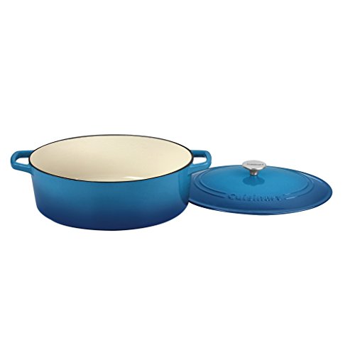 Cuisinart 7 Quart Oval Casserole CI770-33BLG - BLUE GRADIENT - Like New