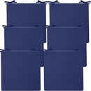 Preboun 6 Pack Outdoor Chair Cushions 19" x 19" x 3" Patio Waterproof Fade Navy - Like New