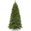 NATIONAL TREE 7.5 FT LEHIGH VALLEY PINE SHINGE DUAL LED C-MAS TREE - GREEN - Brand New
