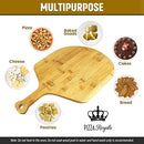 Pizza Royale Ethically Sourced Premium Natural Bamboo Pizza Peel 19.6" x 12" - Brand New