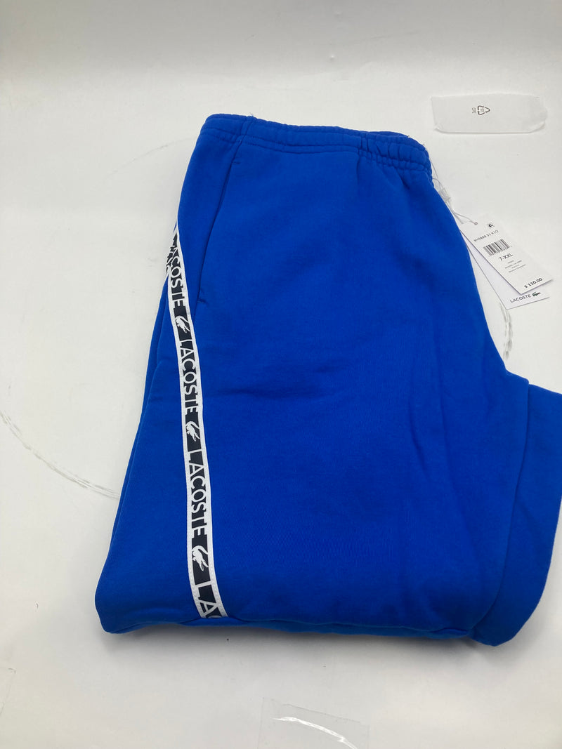 LACOSTE MEN'S PRINTED BANDS SWEATPANTSMEN LACOSTE - SIZE: MEN 7-2XL - BLUE - Brand New