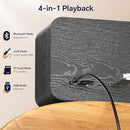 FULMINARE PORTABLE BLUETOOTH SPEAKER FOR HOME, WOODEN HOUSING- BLACK - Like New
