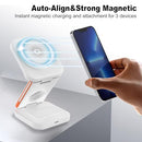EFAITHFIX Upgrated 3 in 1 Wireless Charging Station Foldable Fast Wireless - Like New