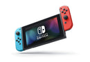 Nintendo Switch V1 with Neon Blue and Neon Red Joy‑Con RED/BLUE HACSKABAA Like New