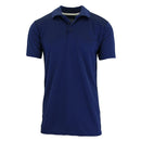 GALAXY BY HARVIC MEN'S DRY FIT MOISTURE-WICKING POLO SHIRT - SIZE: SMALL - NAVY - Brand New