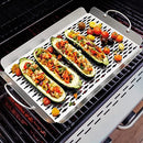 BEST VALUE,2 Pack, Stainless Steel Grill Topper Tray BBQ Boxed B0C37LT27K -NEW - Brand New
