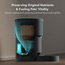 PETLIBRO VACUUM-SEALED AUTOMATIC CAT FEEDERS, 8L/34CUPS AUTOMATIC DOG - BLACK - Like New