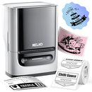 NELKO LABEL MAKER MACHINE WITH TAPE, PM220 BLUETOOTH LABEL PRINTER - WHITE - Like New