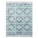 HOMBYS 8x10 ft Moroccan Area Rug Large Floral Carpet Non-Slip - Blue - Brand New