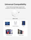 BELKIN 30W COMPACT USB C CHARGER BLOCK, FAST CHARGING FOR TRAVEL - WHITE - Like New