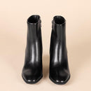 AMAZON ESSENTIALS WOMEN'S CLEAN HEEL ANKLE BOOTS WITH SIDE Z823 M - Brand New