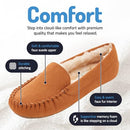323 FLOOPI WOMEN'S INDOOR/OUTDOOR FAUX FUR LINED SLIPPER, SIZE 11, CHESTNUT - Brand New