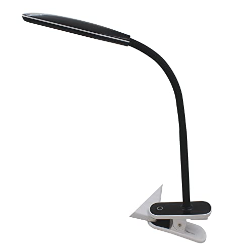 REALSPACE PRESSLER LED DESK/CLIP LAMP USB CHARGING 17"H 9513175 - BLACK - Brand New