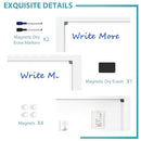 PAPORIA 36" X 24" WHITE BOARD ALUMINUM FRAME MAGNETIC HANGING VS213-2 - WHITE - Brand New