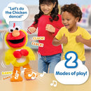 SESAME STREET CHICKEN DANCE ELMO 13 INCH PLUSH, DANCING PLUSH - RED/YELLOW - Like New