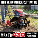 MZK 16" 13.5A Electric Tiller Cultivator,Foldable Rototiller, G-AC2502 - RED - Like New