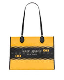 KI431700 KATE SPADE NEW YORK MANHATTAN LARGE MARKET TOTE - YELLOW MULTI - Brand New