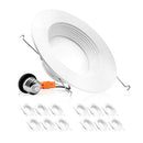 PARMIDA 5/6 inch Dimmable LED Recessed Lighting Retrofit (12-Pack) 5000K - Brand New