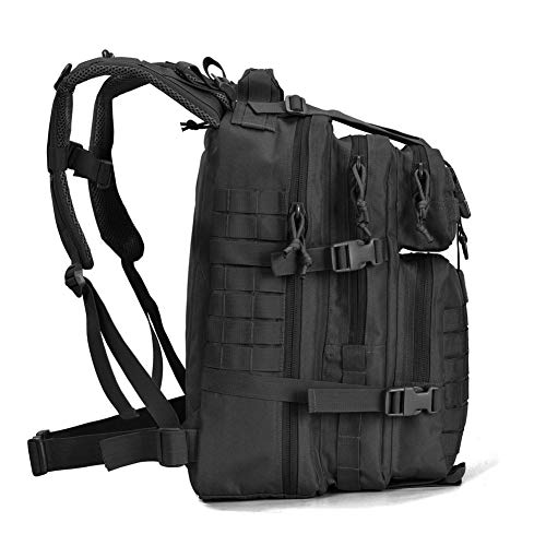 REEBOW GEAR MILITARY TACTICAL BACKPACK SMALL MOLLE ASSAULT PACK, 34L - BLACK - Like New