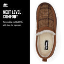 SOREL Men's Manawan ll Moc Slipper Elk/Tobacco Plaid Size 10 - Like New