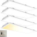 CycevSun 2x4 LED Flat Panel, 3000K 4000K 5000K Selectable, Dimmable, 4 Pack - Like New