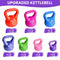 GYMENIST EXERCISE KETTLEBELL FITNESS WORKOUT BODY EQUIPMENT 12 LB - RED - Like New
