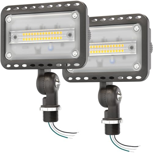 CINOTON 20W LED Flood Lights Outdoor 5000K 2 Pack UL Listed - Like New