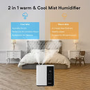 ENPULY 5L Top Fill Humidifiers for Bedroom, Warm and Cool Mist, B0B8NRL836 - Brand New