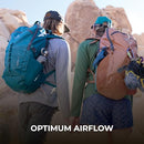 TETON NUMA BACKPACK 45L, LIGHTWEIGHT, HIKING, CAMPING, 30003, GRANITE - Like New