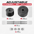 Yes4All Adjustable Dumbbell 40.02 lbs B07235H4JQ - Black - Brand New