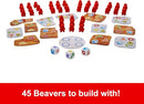MATTEL GAMES BEAVER BUILDING FUN GAME FOR FAMILY FOR 2-4 PLAYERS HPW60-NEW - Brand New