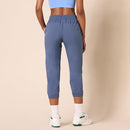 AMAZON ESSENTIALS WOMEN'S ACTIVE PERFORMANCE STRETCH WOVEN JOGGER PANT - BLUE - Brand New