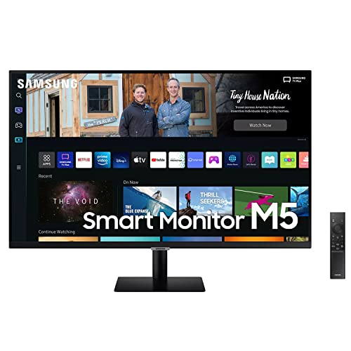 SAMSUNG 32" M5 SMART 1080P MONITOR SMART TV APPS MOBILE CONNECTIVITY - BLACK Like New