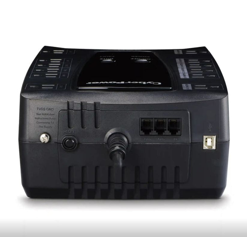 CYBERPOWER LE850G NEW BATTERY BACKUP 850VA/460W WITH SURGE PROTECTION UPS, BLACK - Like New