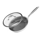 XBM Nonstick Frying Pan with Lid 7" Durable Stainless Steel Skillet - Like New