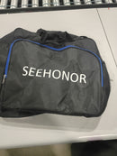 SEEHONOR BOOT BAG BOOTS UP TO SIZE 13 - BLACK AND BLUE - Like New