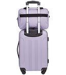 Travelers Club Midtown Hardside 4-Piece Luggage Travel Set - Lilac - Like New