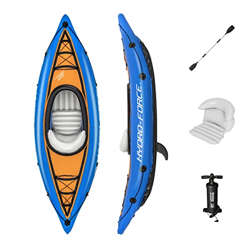 BESTWAY HYDRO-FORCE COVE CHAMPION INFLATABLE KAYAK ADULT - BLUE - Like New