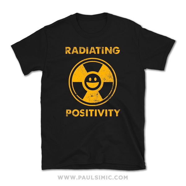 ETSY RADIATING POSITIVITY T-SHIRT - SIZE: MEN 3XL - BLACK 57 - Like New