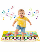 GENERIC KIDS PIANO FLOOR MAT DINOSAUR MUSIC TOY MUSICAL KEYBOARD PLAY MAT 3+ - Like New