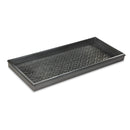 DOUBLE CIRCLES DARK ZINC GRAY 30 IN. X 13 IN. BOOT TRAY FOR BOOTS, SHOES, 205DZ - Like New