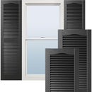 Ekena Millwork Lifetime Vinyl LL1S14X03600BL Standard Cathedral Louver - Black - Brand New