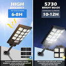 BRIGHTEVER SOLAR STREET LIGHTS OUTDOOR 4-PACK 6500K, 192LEDS - BLACK - Like New