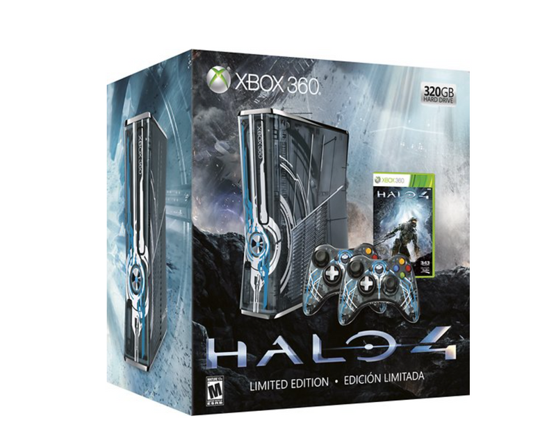 For Parts: Microsoft Xbox 360 S Halo 4 320GB Console S4K-00058 MOTHERBOARD DEFECTIVE