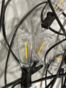 GENERIC 120FT OUTDOOR STRING LIGHTS WITH REMOTE CONTROL - BLACK - Like New