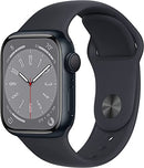 Apple Watch Series 8 GPS 41mm Alum Case Midnight Sport Band S/M MNU73LL/A - Like New