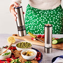 PEUGEOT ELIS SENSE ELECTRIC PEPPER MILL, U'SELECT, 8 IN, STAINLESS STEEL SILVER - Like New
