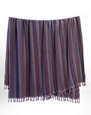 TEEMA LABYRINTH BLANKET 94" X 70" - BLACK (MULTICOLORED) - Like New