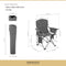 ARROWHEAD OUTDOOR Portable Heated Folding Camping Chair w/ 6-Can Cooler, 3 Heat - Like New